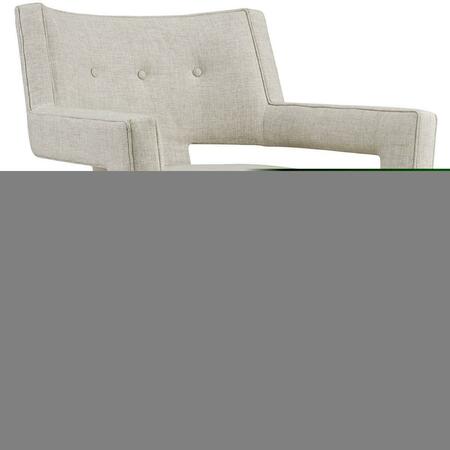 MODWAY FURNITURE Sheer Upholstered Fabric Armchair, Sand EEI-2142-SAN